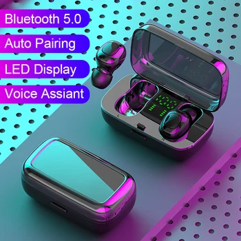 Wireless Headsets Bluetooth Earphone Colorful Earbuds LED Digital Display 6D Surround Sound Bluetooth Headphone Wired Headset
Wireless Headsets Bluetooth Earphone Colorful Earbuds LED Digital Display 6D Surround Sound Bluetooth Headphone Wired Headset