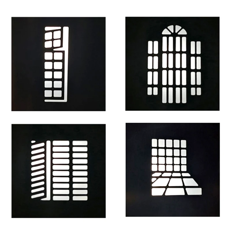 24 style DIY optical snoot background shape effect projection film graphic gobo insert for godox flash LED Light
24 style DIY optical snoot background shape effect projection film graphic gobo insert for godox flash LED Light