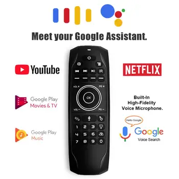G7V Pro Backlit Voice Assistant Air Mouse Microphone Remote Control 2.4G Wireless Mini Kyeboard Air Mouse 5 Buttons IR Learning
G7V Pro Backlit Voice Assistant Air Mouse Microphone Remote Control 2.4G Wireless Mini Kyeboard Air Mouse 5 Buttons IR Learning
