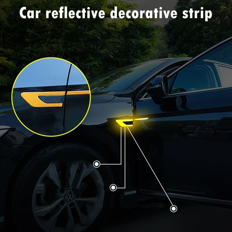 2 Pcs Carbon Fiber Automobile Universal Reflective Strip Anti-collision Warning Stickers Automobile Exterior Decoration Products
2 Pcs Carbon Fiber Automobile Universal Reflective Strip Anti-collision Warning Stickers Automobile Exterior Decoration Products