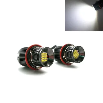 80W LED Angel Eyes Light Halo Ring Marker Bulbs CREE White with CANBUS Error Free for BMW E39 E53 E60 E61 E63 E65 E66 E83 E87 X5