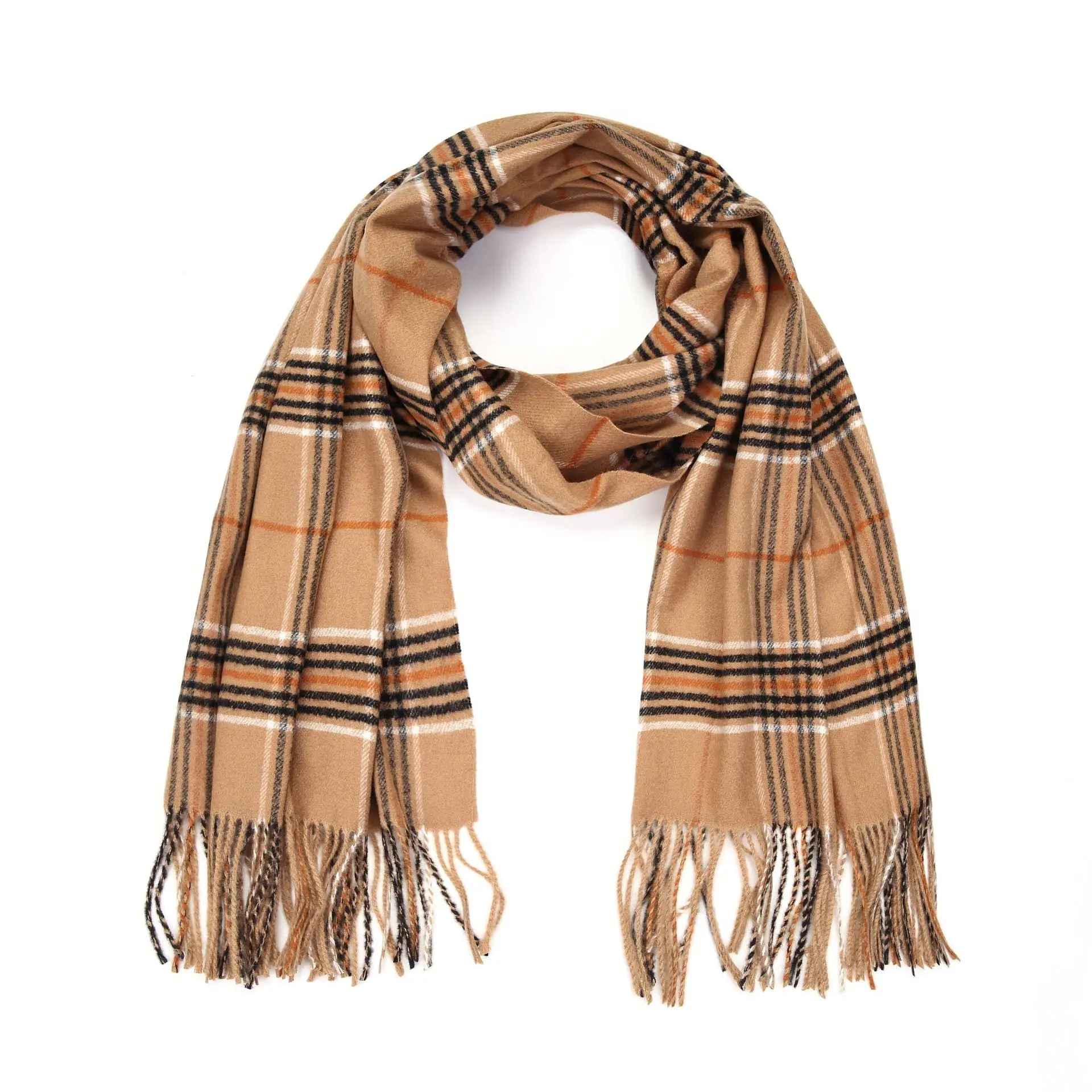 New Style Autumn And Winter Classic Plaid Acrylic Faux Cashmere Tendrils Long Models in Europe And America WOMEN'S Scarf
New Style Autumn And Winter Classic Plaid Acrylic Faux Cashmere Tendrils Long Models in Europe And America WOMEN'S Scarf