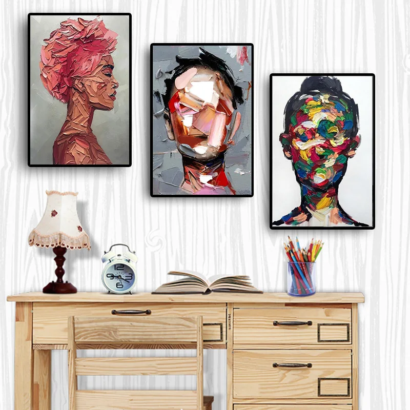 Abstract No Face Portrait Oil Painting on Canvas Art Prints Poster Art Pictures on Home Decor Wall Art Painting for Room Decor
Abstract No Face Portrait Oil Painting on Canvas Art Prints Poster Art Pictures on Home Decor Wall Art Painting for Room Decor