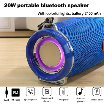 20W waterproof high-power portable bluetooth speaker column with colorful lights for PC computer boom box music center speaker r
20W waterproof high-power portable bluetooth speaker column with colorful lights for PC computer boom box music center speaker r