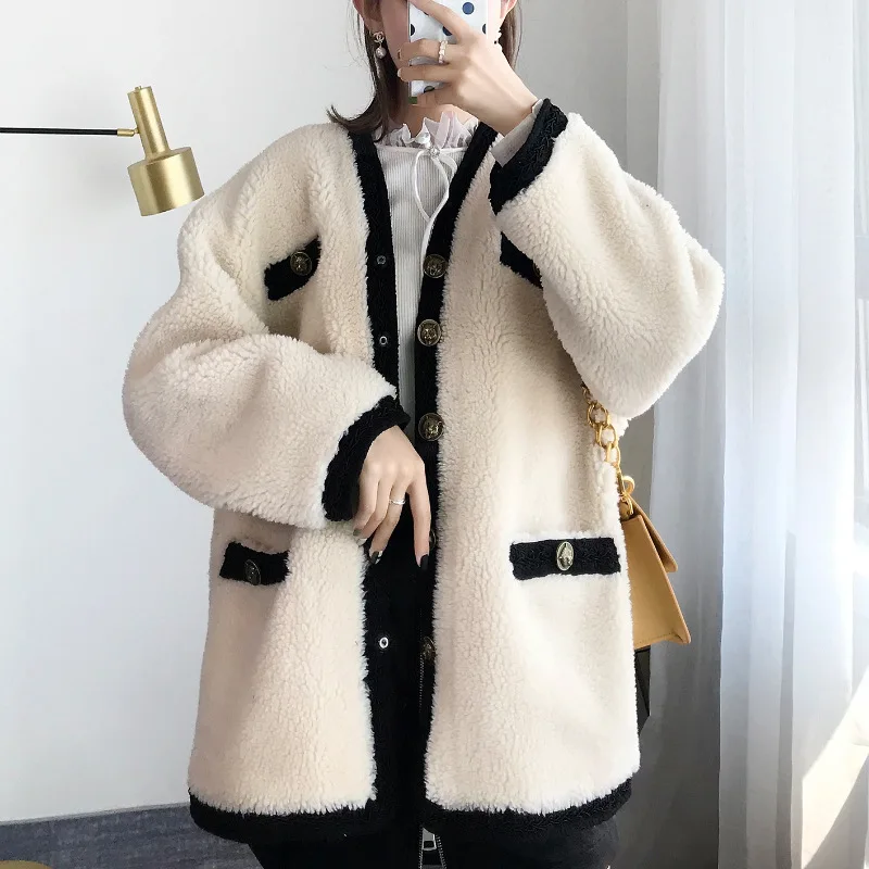 2019 New Style Small Fragrance Coat Medium Length Women's All-around Long Sleeve Pocket Decoration Off Shoulder Knitted Sweater
2019 New Style Small Fragrance Coat Medium Length Women's All-around Long Sleeve Pocket Decoration Off Shoulder Knitted Sweater