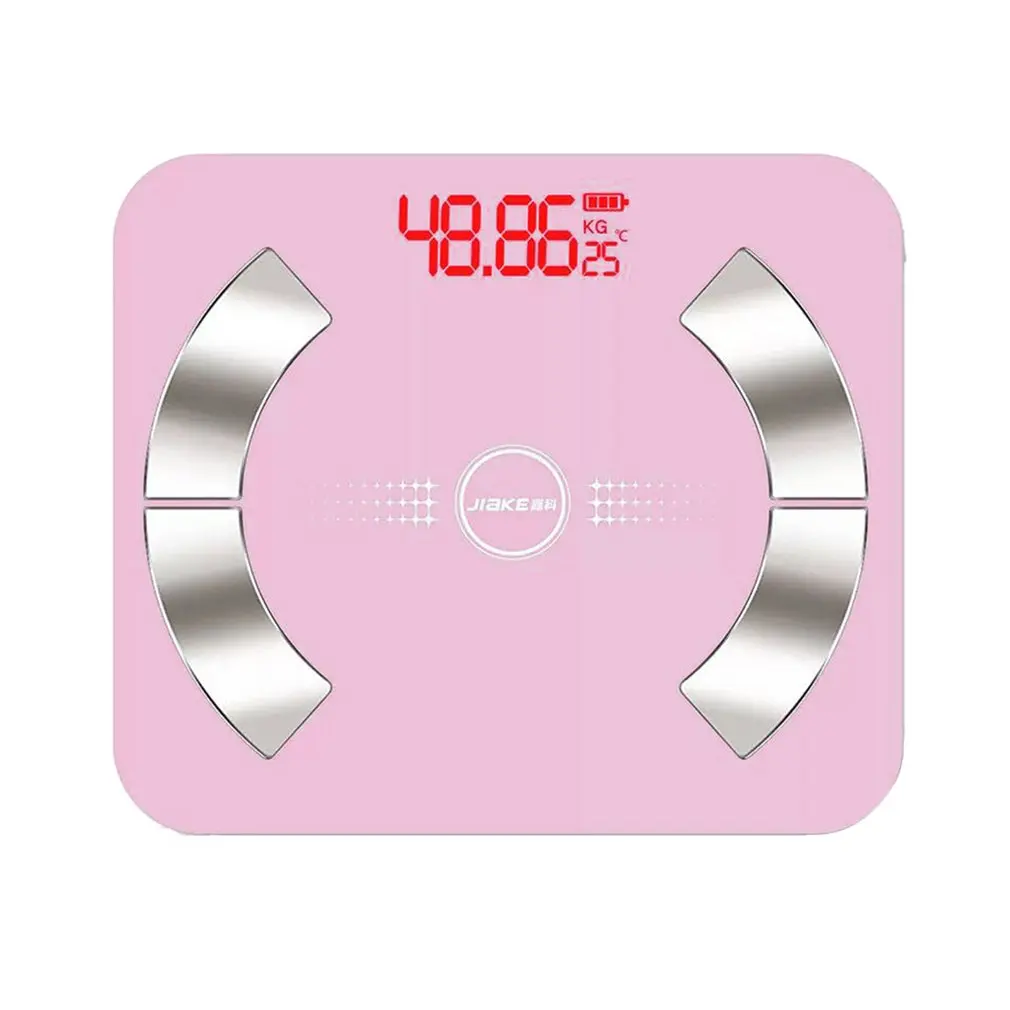 Intelligent Electronic Weight Scale Multi-Functional Health Scale Weight Body Fat Measurement Tempered Glass Pink
Intelligent Electronic Weight Scale Multi-Functional Health Scale Weight Body Fat Measurement Tempered Glass Pink