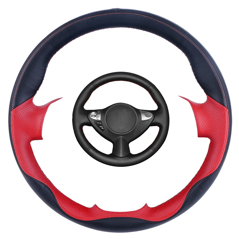 DIY Black Leather Hand-stitched Car Steering Wheel Cover for Infiniti FX FX35 FX37 FX50 Nissan Juke Maxima 2009-2014 Sentra
DIY Black Leather Hand-stitched Car Steering Wheel Cover for Infiniti FX FX35 FX37 FX50 Nissan Juke Maxima 2009-2014 Sentra