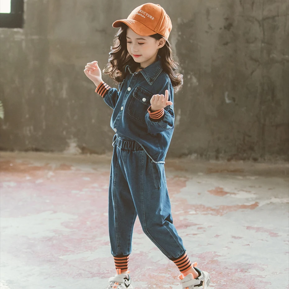Girls Clothes Set Striped Pattern Jacket + Jeans 2PCS Clothes For Kids Girl Spring Autumn Kids Denim Clothes 6 8 10 12 14
Girls Clothes Set Striped Pattern Jacket + Jeans 2PCS Clothes For Kids Girl Spring Autumn Kids Denim Clothes 6 8 10 12 14