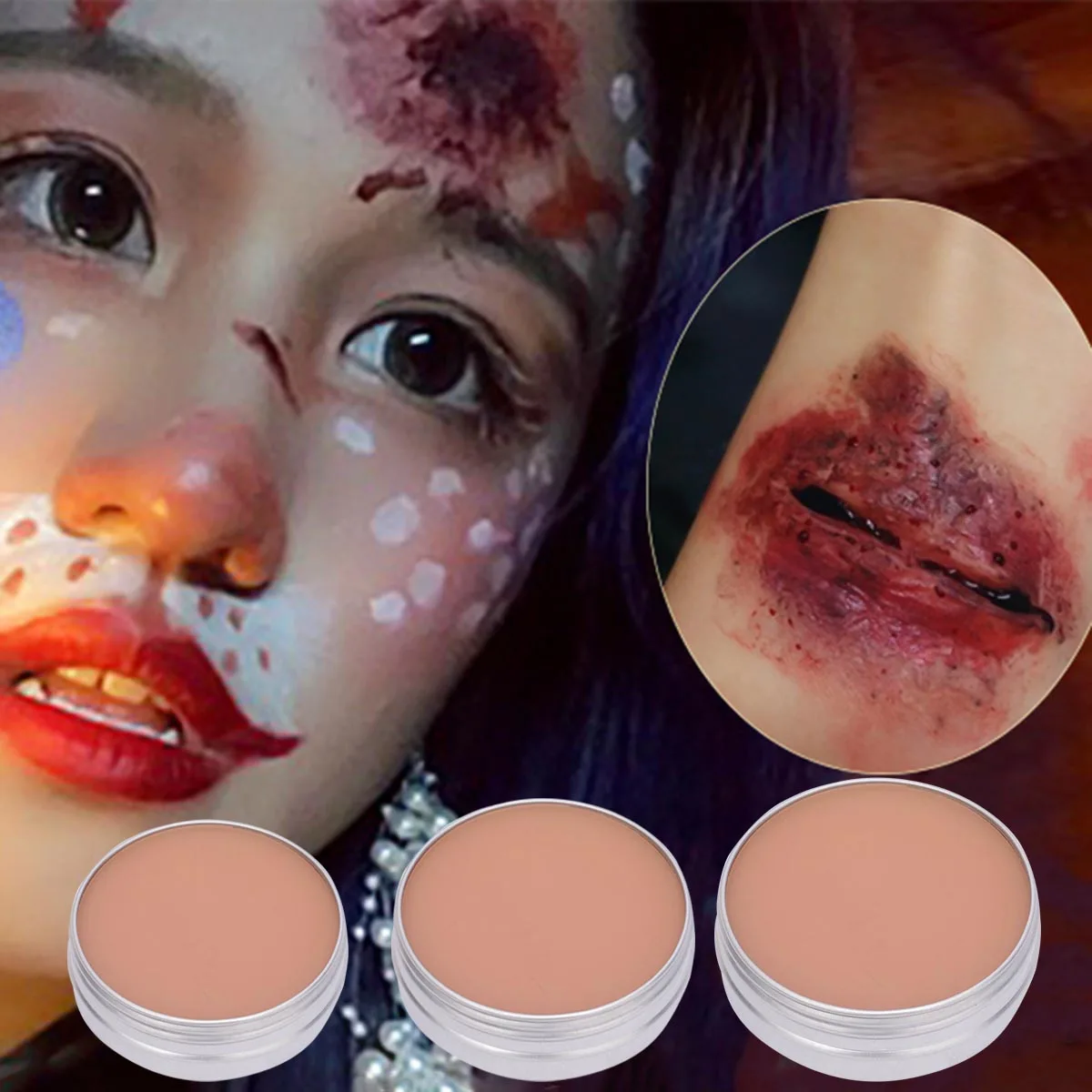 Makeup Skin Wax Face Fake Scar Wound Skin Modeling Wax for Special Effect Makeup Art Face Body Paint For Halloween Cosplay
Makeup Skin Wax Face Fake Scar Wound Skin Modeling Wax for Special Effect Makeup Art Face Body Paint For Halloween Cosplay