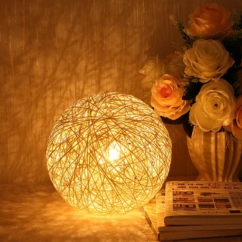Home Living Room Bedroom Decorative Table Lamp 3W LED Rattan Ball Night Light for Kids Adults Bedroom Dec Christmas Gift
Home Living Room Bedroom Decorative Table Lamp 3W LED Rattan Ball Night Light for Kids Adults Bedroom Dec Christmas Gift