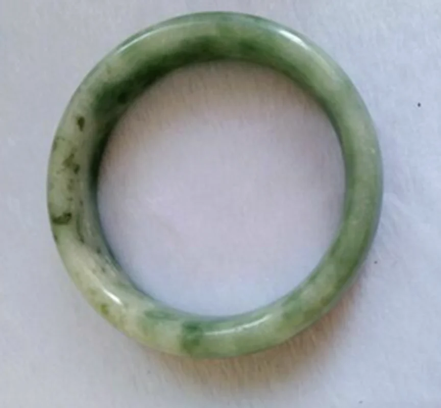 

Natural 57-64 mm 100% Chinese Green Jade Jadeite Bracelet Bangle