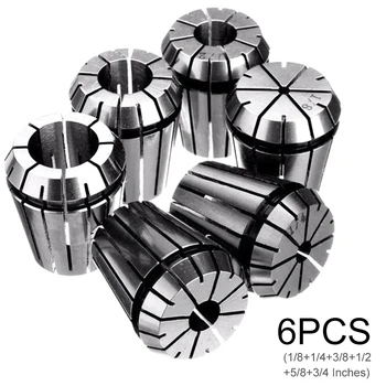6pcs ER32 Precision Spring Collet 1/8 Inch to 3/4 Inch Chuck Collet for CNC Engraving Machine Milling Lathe Tool Spindel Motor
6pcs ER32 Precision Spring Collet 1/8 Inch to 3/4 Inch Chuck Collet for CNC Engraving Machine Milling Lathe Tool Spindel Motor