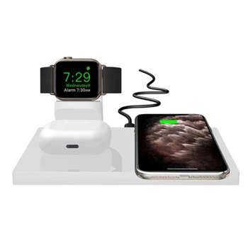 2020 Popular 3in1 Universal 10W Wireless Charger Stand Dock Station for Airpods iwatch Series 1 2 3 4 5 Mobile Phones Cellphones
2020 Popular 3in1 Universal 10W Wireless Charger Stand Dock Station for Airpods iwatch Series 1 2 3 4 5 Mobile Phones Cellphones
