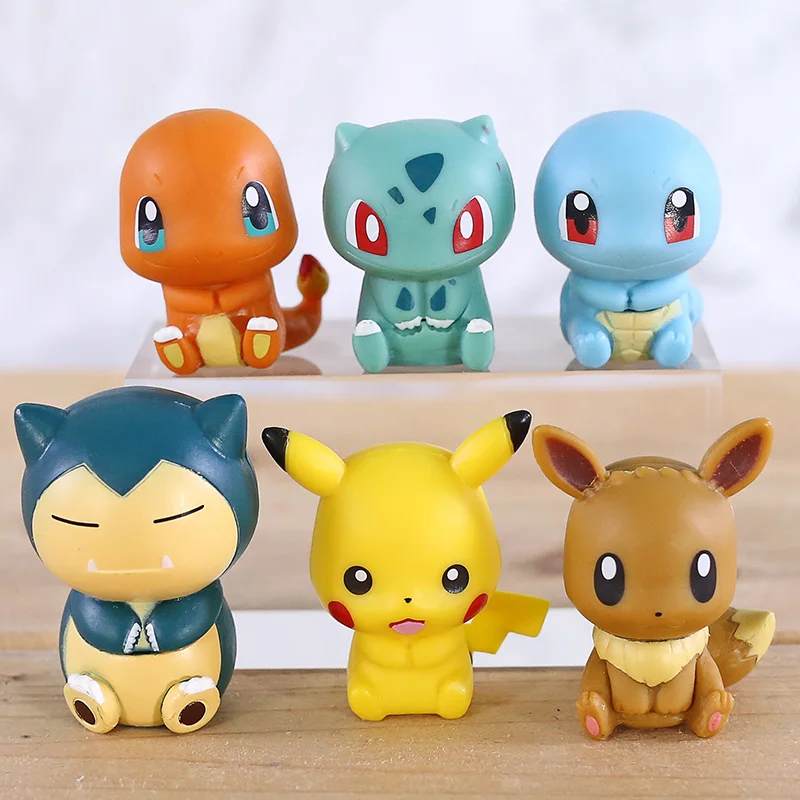 6pcs/setSnorlax Eevee Bulbasaur Charmander Squirtle Cartoon Earphone Cable Clip PVC Action Figure
6pcs/setSnorlax Eevee Bulbasaur Charmander Squirtle Cartoon Earphone Cable Clip PVC Action Figure