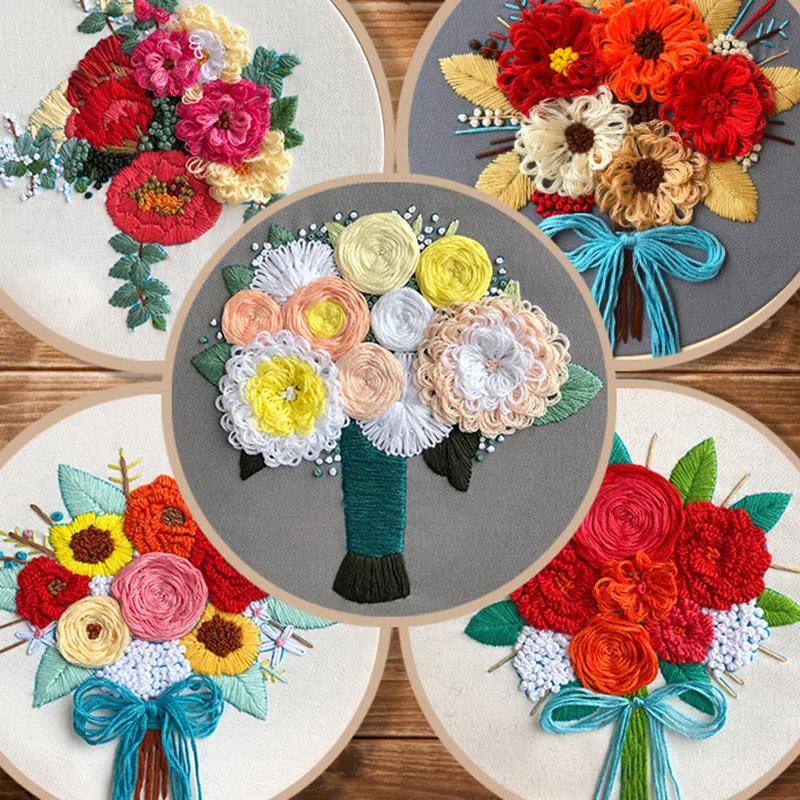 Flower 3d Embroidery Primary Novice Handmade Creative Embroidery Diy Flower European Embroidery Set Hand Embroidery Kits
Flower 3d Embroidery Primary Novice Handmade Creative Embroidery Diy Flower European Embroidery Set Hand Embroidery Kits