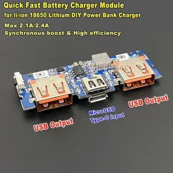 DC 5V 2A Type-C Micro USB Lithium Li-ion Battery Fast Charging Charger Module DIY Power Bank
DC 5V 2A Type-C Micro USB Lithium Li-ion Battery Fast Charging Charger Module DIY Power Bank