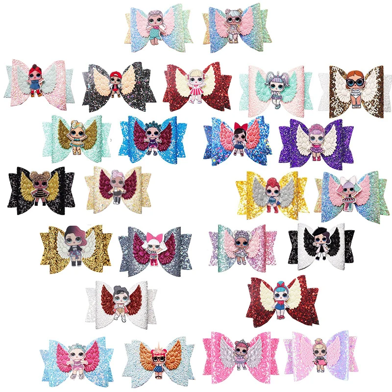 LOL Surprise Dolls Toys Bright Flashing Gradient with Sequins Swallowtail Children's Bow Hair Clip Hair Accessories 2S35
LOL Surprise Dolls Toys Bright Flashing Gradient with Sequins Swallowtail Children's Bow Hair Clip Hair Accessories 2S35