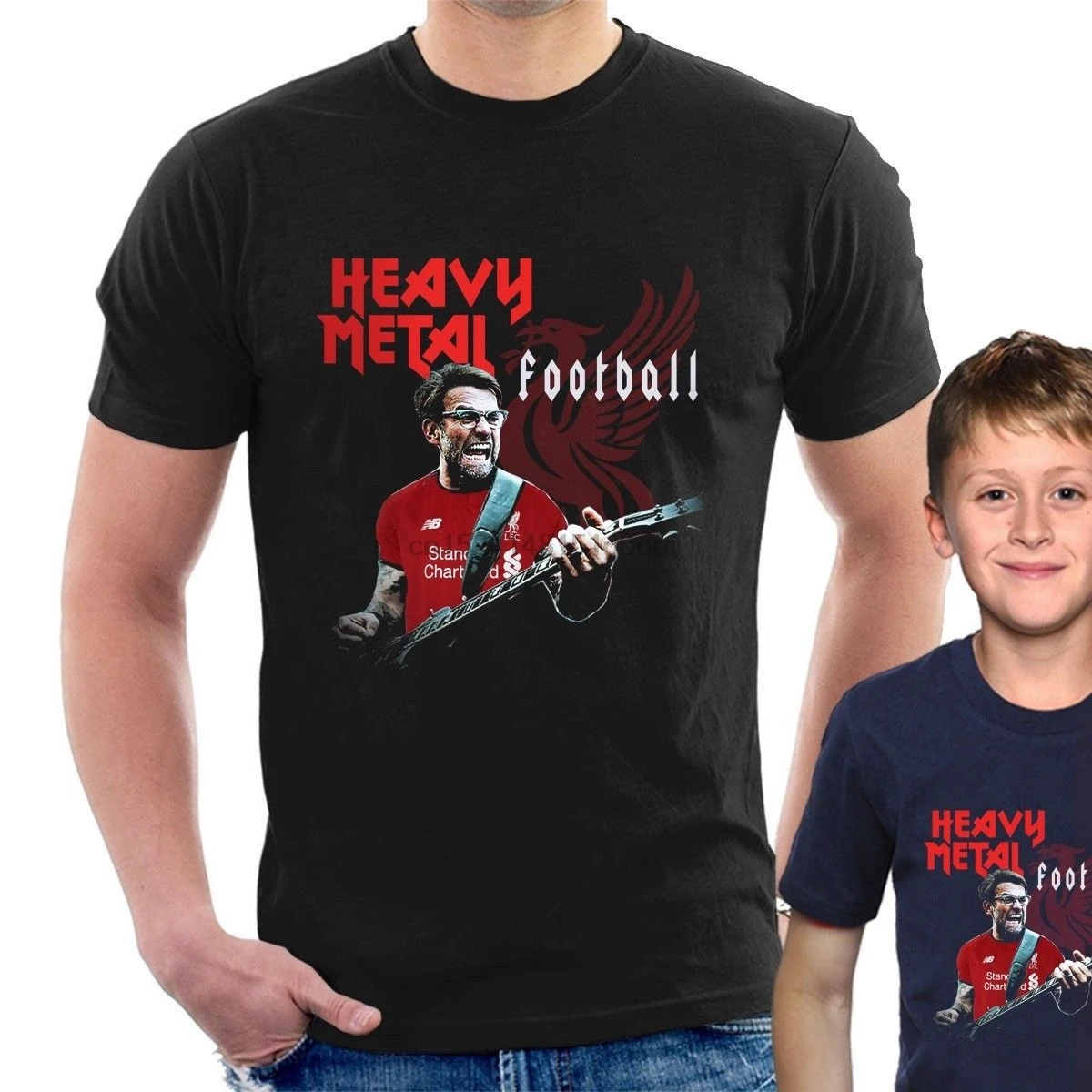 

Heavy Metal Football Jurgen Klopp T-Shirt Liverpool Funny Adult Kids Tee Cool Casual Pride T Shirt Men Unisex New Fashion