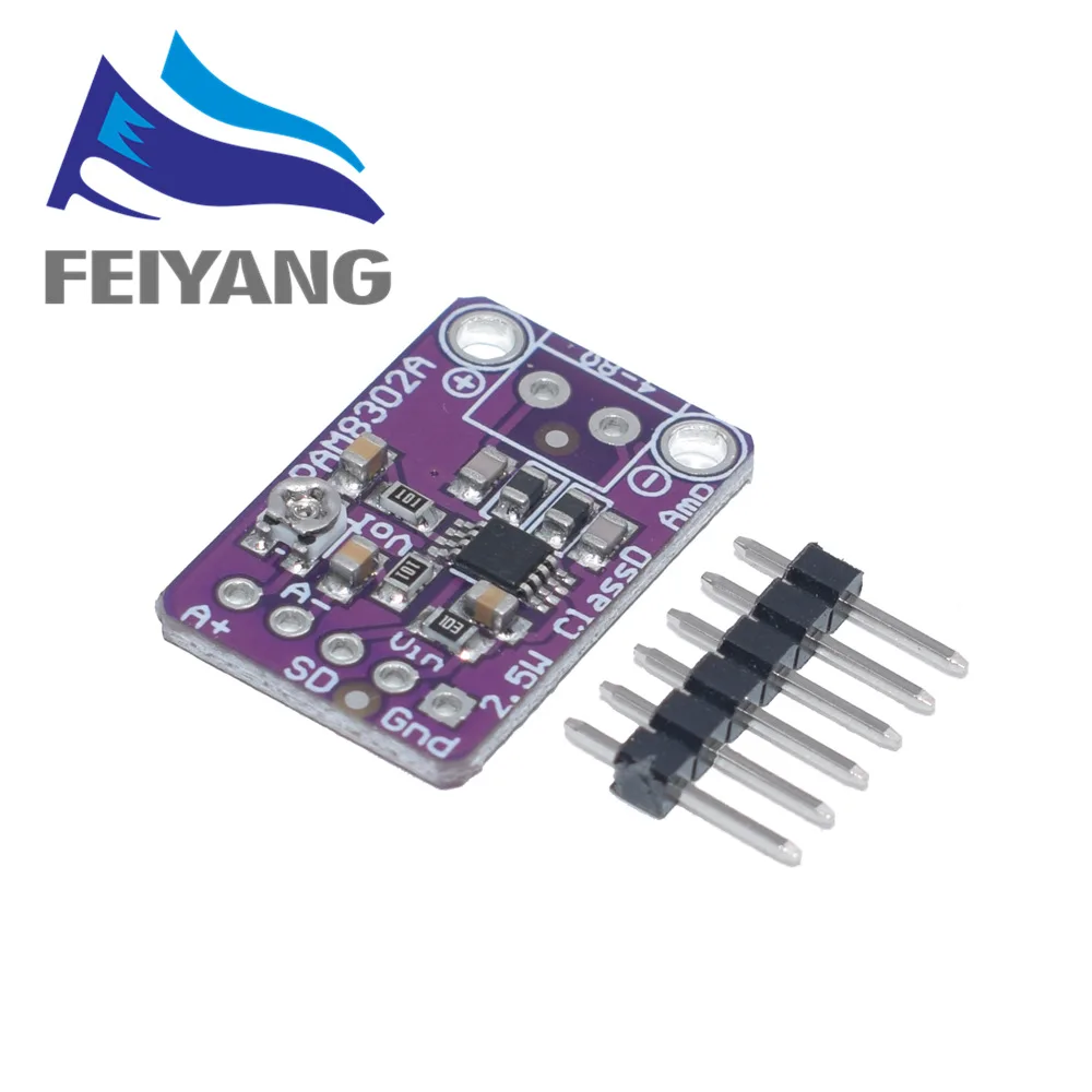 PAM8302A CJMCU-832 PAM8302 2.5W single channel Class D Audio power amplifier module development board
PAM8302A CJMCU-832 PAM8302 2.5W single channel Class D Audio power amplifier module development board
