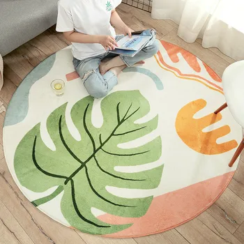 Cilected 100CM Nordic Printed Lamb Velvet Round Carpet Mat Living Room Bedroom Non-Slip Mat Bedside Soft Rug Children Crawl Mat 
Cilected 100CM Nordic Printed Lamb Velvet Round Carpet Mat Living Room Bedroom Non-Slip Mat Bedside Soft Rug Children Crawl Mat
