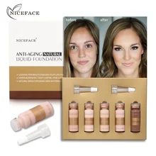 5 kolorów/pudło podkład w płynie makijaż twarzy zestaw ewolucja skóry kontrola oleju korektor do makijażu rozjaśnić Bronzer Corrector Cream Kit(China)