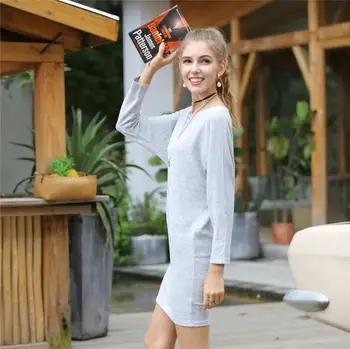 New Loose Women Kniting Skirt Casual Solid Long Sleeve Knitted Dress O neck Slim Fit Sexy Pullover
New Loose Women Kniting Skirt Casual Solid Long Sleeve Knitted Dress O neck Slim Fit Sexy Pullover