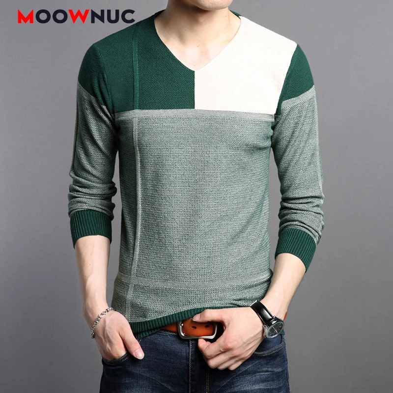 Men's Clothes Homme Pullover Sweaters Spring Smart Casual Fashion Patchwork Male Sweaters V-Neck Slim Bottoming Shirt MOOWNUC
Men's Clothes Homme Pullover Sweaters Spring Smart Casual Fashion Patchwork Male Sweaters V-Neck Slim Bottoming Shirt MOOWNUC