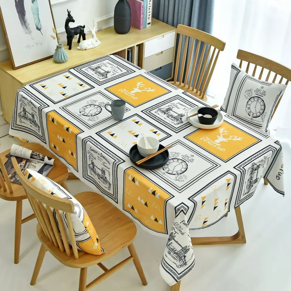 Nordic Frame Print Cotton Linen Tablecloth Waterproof Rectangular Oilproof Tablecloths Thick Kitchen Party Table Cloths
Nordic Frame Print Cotton Linen Tablecloth Waterproof Rectangular Oilproof Tablecloths Thick Kitchen Party Table Cloths