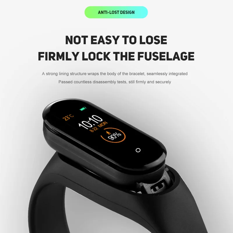 M4 Pro Smart Watch Band Fitness Bracelet Sports Body Temperature Reference Wristband Heart Rate Monitor Tracker for IOS Andriod
M4 Pro Smart Watch Band Fitness Bracelet Sports Body Temperature Reference Wristband Heart Rate Monitor Tracker for IOS Andriod