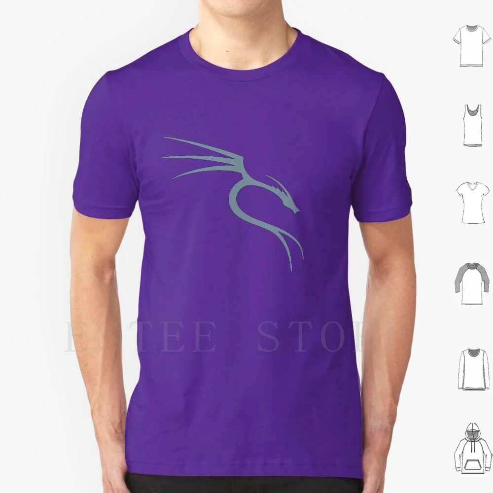Kali Linux T Shirt Diy Big Size 100% Cotton Pentest Pentesting Hacker Security | Мужская одежда