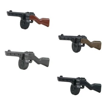 MOC Military PPSh41 Submachine Guns Building Blocks WW2 Soviet Union Multicolor Weapons Model Accessories Diy Mini Bricks Toys
MOC Military PPSh41 Submachine Guns Building Blocks WW2 Soviet Union Multicolor Weapons Model Accessories Diy Mini Bricks Toys