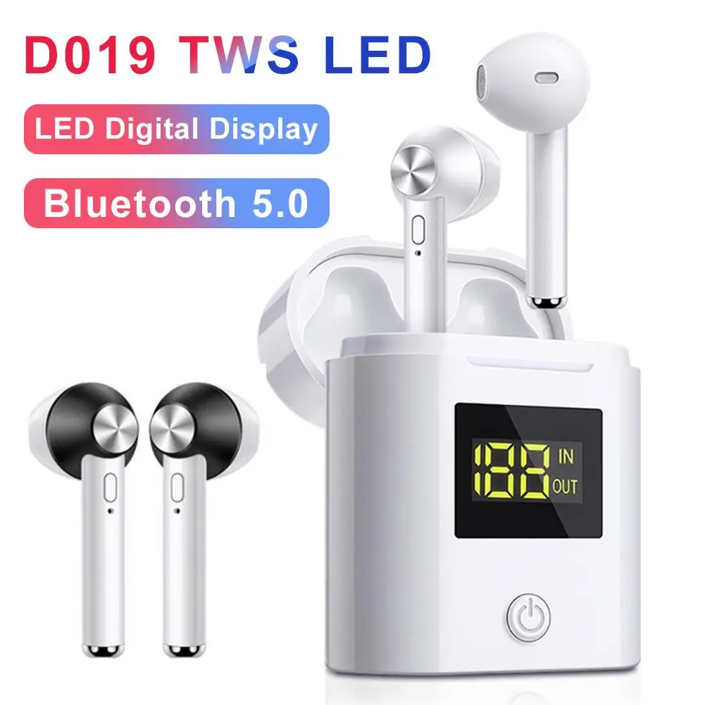 LED Digital Display 5.0 Bluetooth Earphone Wireless Earphones 3D Stereo In-Ear Hands-free Earbuds headphones 500mAh Charging Box
LED Digital Display 5.0 Bluetooth Earphone Wireless Earphones 3D Stereo In-Ear Hands-free Earbuds headphones 500mAh Charging Box