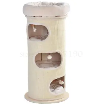 Genuine large solid wood sisal tube cat climbing frame cat nest grab board sisal barrel grinding claw German cat toy 
Genuine large solid wood sisal tube cat climbing frame cat nest grab board sisal barrel grinding claw German cat toy