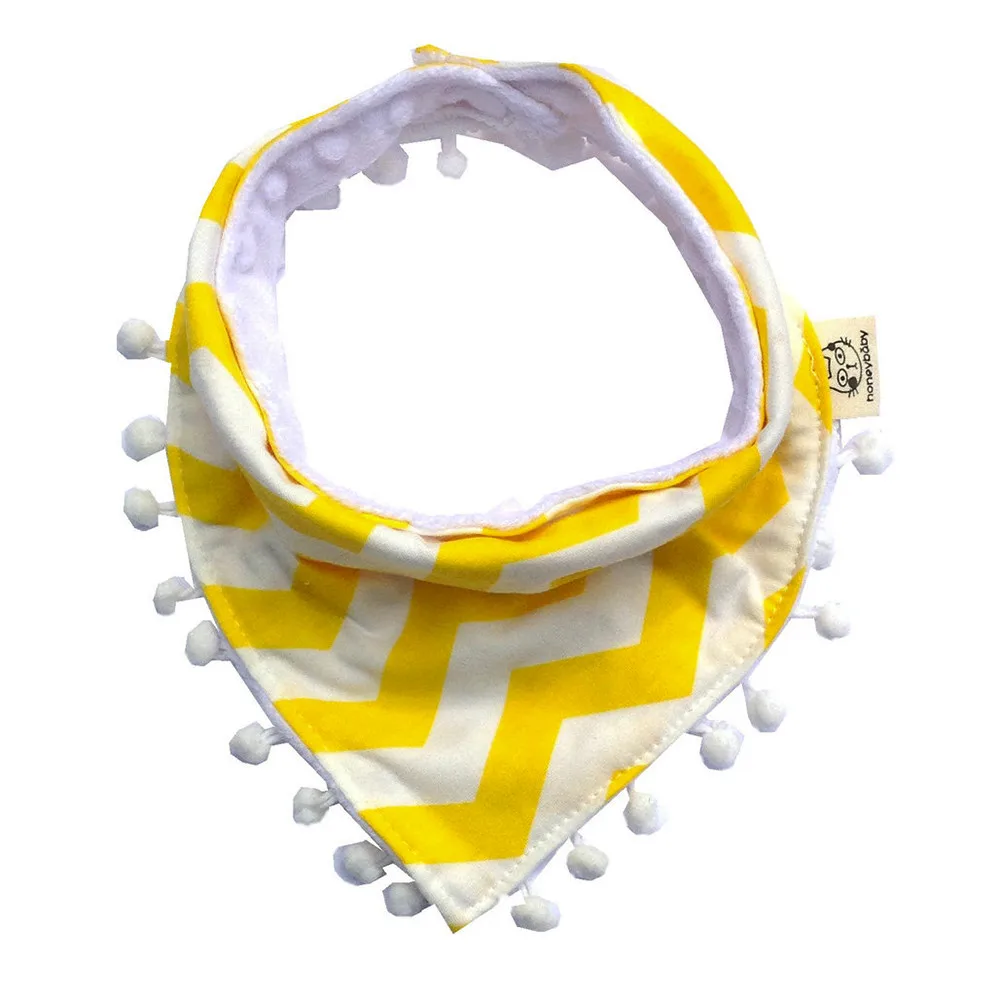 Baby Bandana Bib for 0~3 Yearls Old triangle towel cotton tassels saliva towel bib Boys Girls Saliva Towels