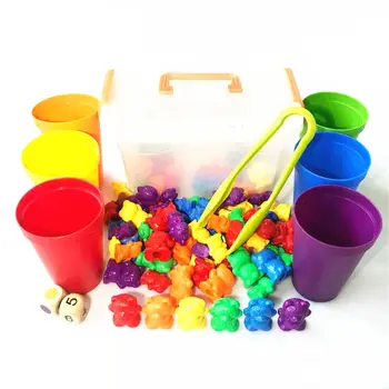 Perfect Counting Bears With Stacking Cups Set - Montessori Rainbow Matching Game, Educational Color Sorting Toys For Toddlers Ba
Perfect Counting Bears With Stacking Cups Set - Montessori Rainbow Matching Game, Educational Color Sorting Toys For Toddlers Ba