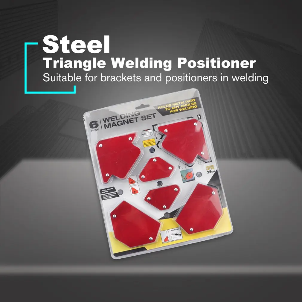 6pcs Welding Triangle Locator Welding Positioner Without Switch Multi-specification Magnetic Fixed Angle Tool Welding Set
6pcs Welding Triangle Locator Welding Positioner Without Switch Multi-specification Magnetic Fixed Angle Tool Welding Set