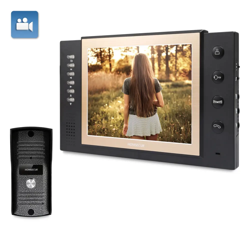 EU Delivery HOMSECUR 8" Wired Video Door Entry Security Intercom with Metal Case Camera 1C1M TC031+TM801R-B
EU Delivery HOMSECUR 8" Wired Video Door Entry Security Intercom with Metal Case Camera 1C1M TC031+TM801R-B