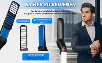 Multifunctional Hair Comb Brush Beard Straightener Hair Straighten Electric Beard Straightening Comb Quick Hair Styler For Men
Multifunctional Hair Comb Brush Beard Straightener Hair Straighten Electric Beard Straightening Comb Quick Hair Styler For Men