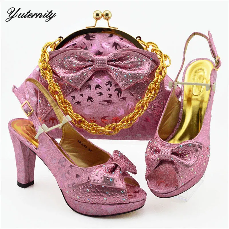 New Arrival Italian Rhinestone Shoes And Bag Set High Quality Fashion High Heels Woman Shoes And Bag Set For Wedding Party 
New Arrival Italian Rhinestone Shoes And Bag Set High Quality Fashion High Heels Woman Shoes And Bag Set For Wedding Party
