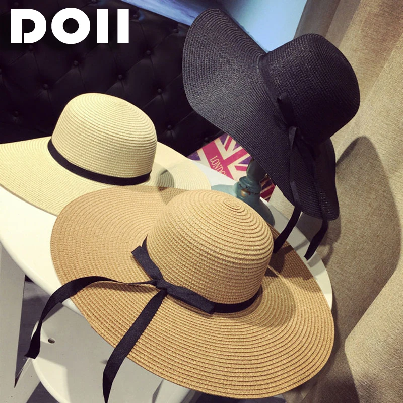 Summer Wide Big Brim floppy Straw Hats Sun Hats For Women UV Protection Panama Beach Hats Ladies bow hat chapeau femme ete
Summer Wide Big Brim floppy Straw Hats Sun Hats For Women UV Protection Panama Beach Hats Ladies bow hat chapeau femme ete