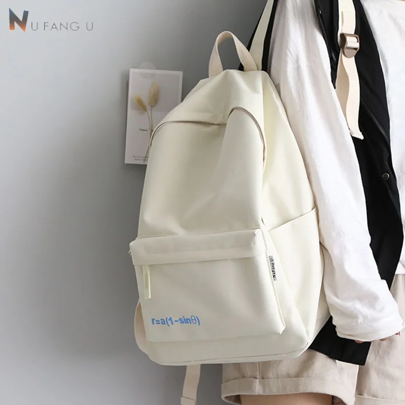 Простой Классический дизайнерский холщовый женский рюкзак школьный