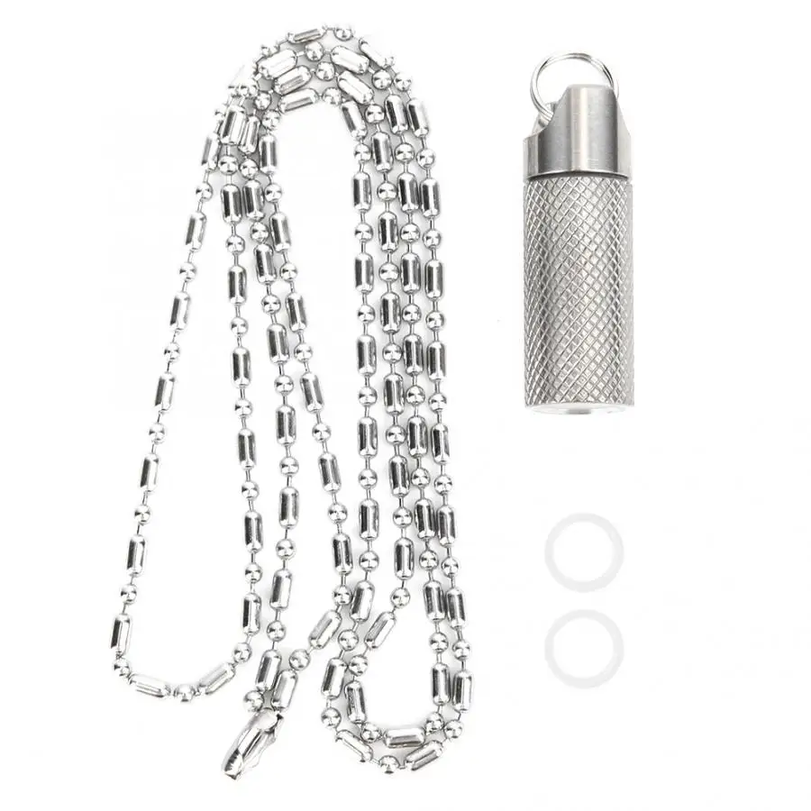 Portable Pill Bottle Mini Titanium Alloy Medicine Bottle Container Waterproof Pill Case Storage Box Outdoor Survival Tools
Portable Pill Bottle Mini Titanium Alloy Medicine Bottle Container Waterproof Pill Case Storage Box Outdoor Survival Tools