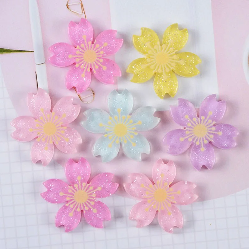 10 Pcs Kawaii Cute Colorful Sakura Resin Flower Flat Back Cabochon Resin Crafts DIY Scrapbooking Deco Parts
10 Pcs Kawaii Cute Colorful Sakura Resin Flower Flat Back Cabochon Resin Crafts DIY Scrapbooking Deco Parts