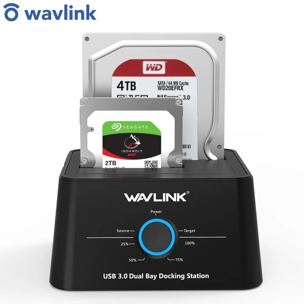 Wavlink USB C 3.1 to SATA 2 Bay Hard Drive Docking Station 5Gbps 12TB for 2.5/3.5inch HDD/SSD Offline Clone & One Button Backup
Wavlink USB C 3.1 to SATA 2 Bay Hard Drive Docking Station 5Gbps 12TB for 2.5/3.5inch HDD/SSD Offline Clone & One Button Backup