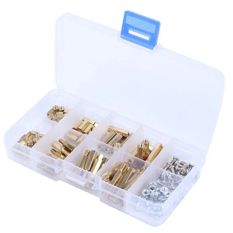 M3 Male-Female Hex Brass Standoff Bolt Screw Nut Motherboard Assortment Kit Mount 120Pcs
M3 Male-Female Hex Brass Standoff Bolt Screw Nut Motherboard Assortment Kit Mount 120Pcs