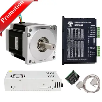 Promotion!EU Free Ship 1Axis Nema34 Stepper Motor 965oz.in 7.5N.m 5.6A& Driver control DM860A High Torque Low Noise/Vibra CNC
Promotion!EU Free Ship 1Axis Nema34 Stepper Motor 965oz.in 7.5N.m 5.6A& Driver control DM860A High Torque Low Noise/Vibra CNC