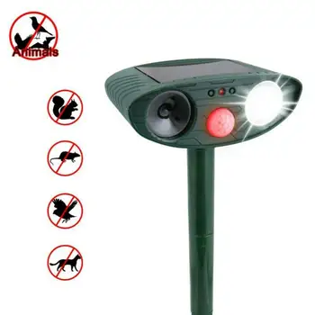 Solar Ultrasonic Power Outdoor Pest Repellers Animal Repeller Garden Mice Rats Squirrels Birds Skunks Fox Cat Dog Repellent 
Solar Ultrasonic Power Outdoor Pest Repellers Animal Repeller Garden Mice Rats Squirrels Birds Skunks Fox Cat Dog Repellent