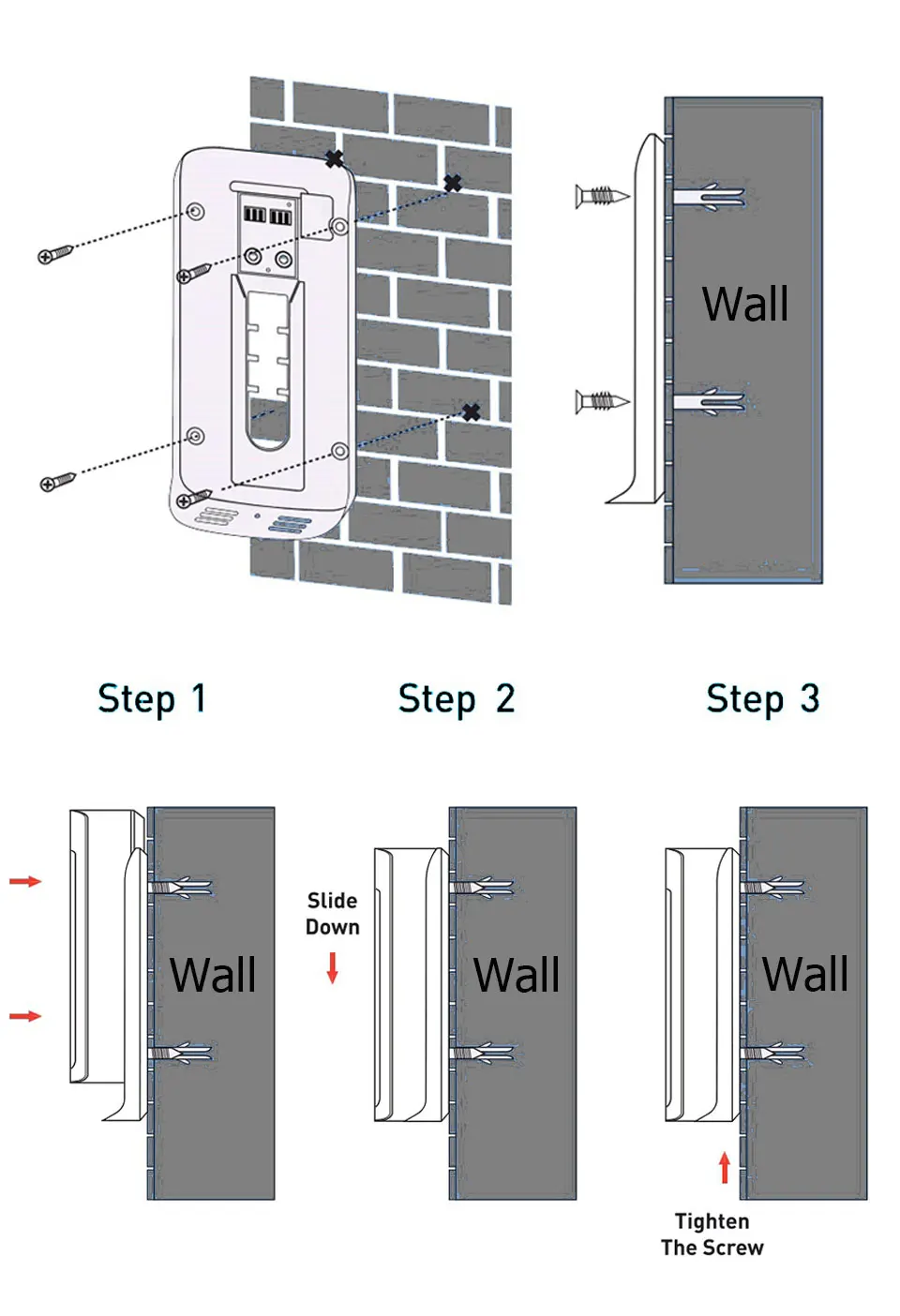 Apartment camera doorbell installation method