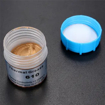 1pc HY610 10g Golden Thermal Grease Silicone Grease Conductive Grease Paste For CPU GPU Chipset Cooling Compound Silicone
1pc HY610 10g Golden Thermal Grease Silicone Grease Conductive Grease Paste For CPU GPU Chipset Cooling Compound Silicone
