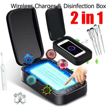 Uv Sterilizer Box Esterilizador Ultraviolet Ray Phone facemask Disinfection Cabinet for Jewelry Phone Sterilizer fast shipping
Uv Sterilizer Box Esterilizador Ultraviolet Ray Phone facemask Disinfection Cabinet for Jewelry Phone Sterilizer fast shipping